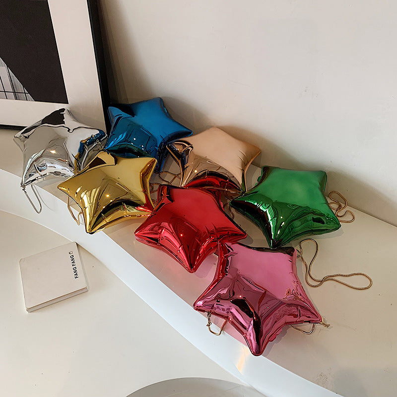 Compact five-pointed star crossbody bag