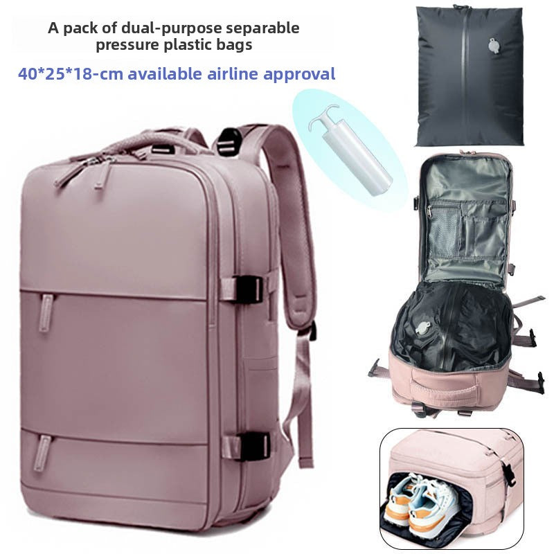 Compact Lightweight Travel Backpack with Vacuum Storage