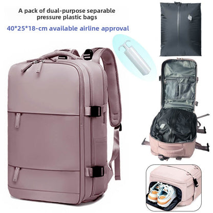 Compact Lightweight Travel Backpack with Vacuum Storage