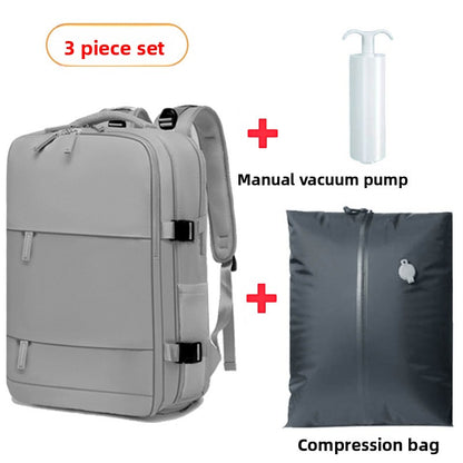 Compact Lightweight Travel Backpack with Vacuum Storage