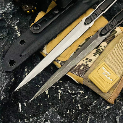 Compact Outdoor Tactical Knife with Sheath