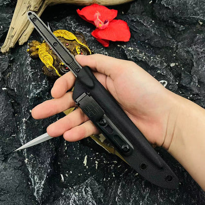 Compact Outdoor Tactical Knife with Sheath