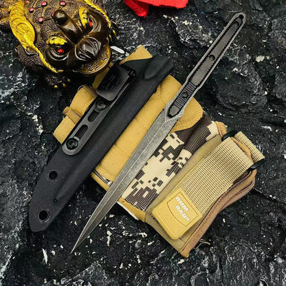 Compact Outdoor Tactical Knife with Sheath