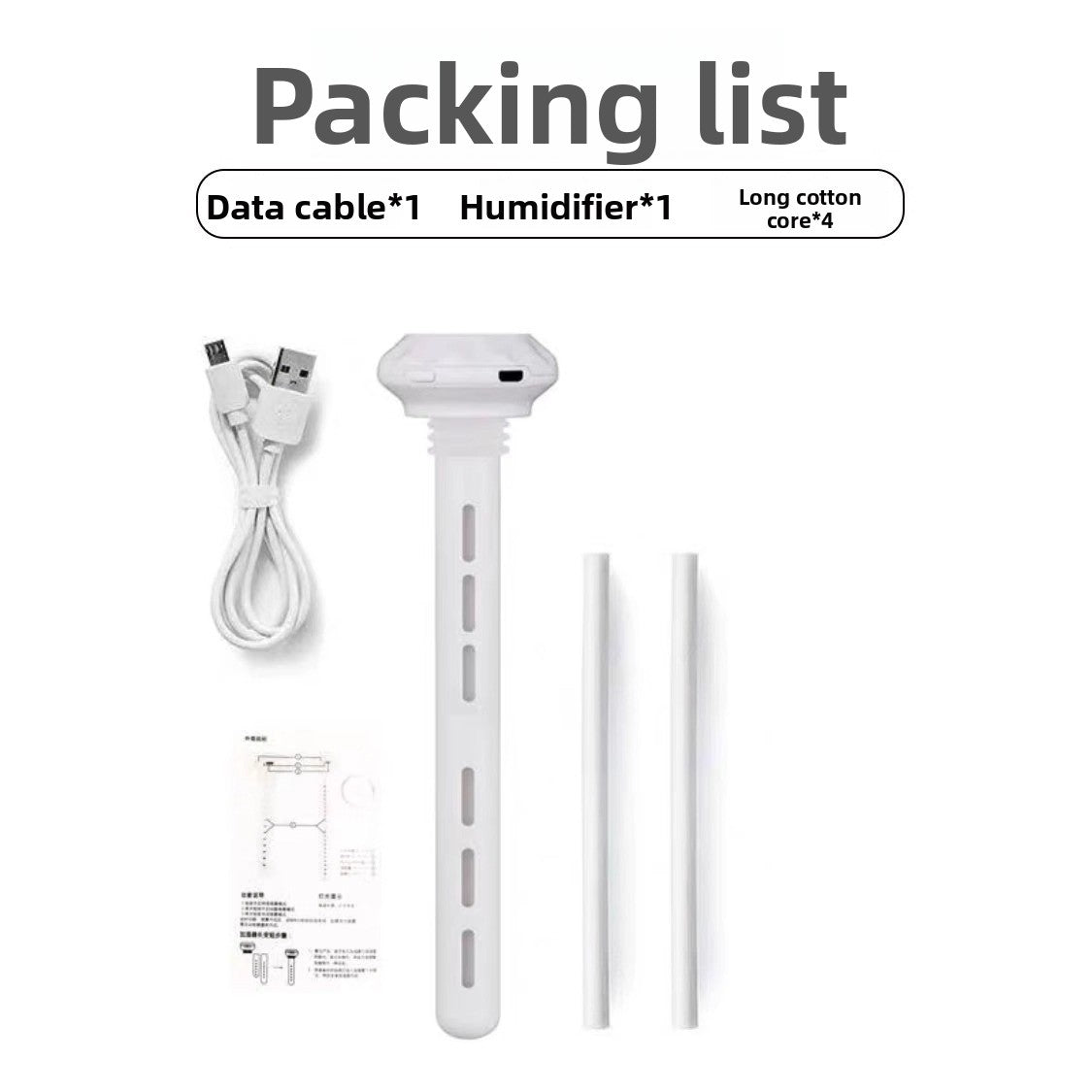 Compact portable charging humidifier