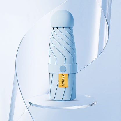 Compact UV Protection Folding Umbrella for Sun and Rain