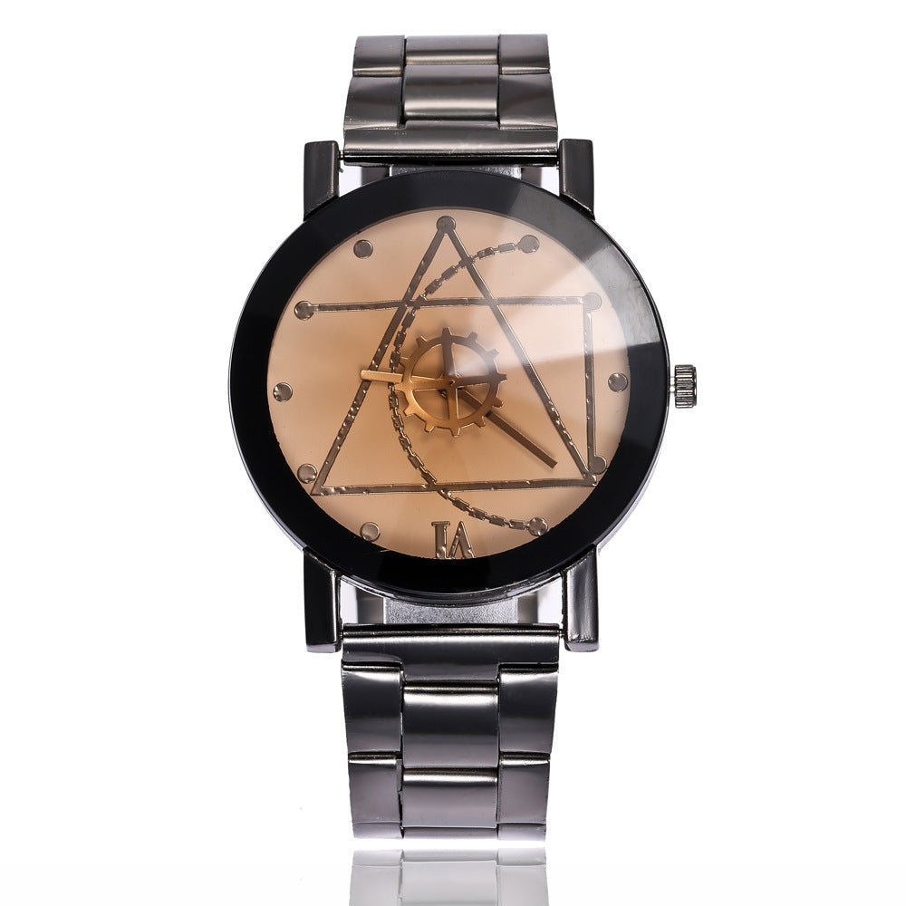 Compass Gear Pointer Quartz Watch