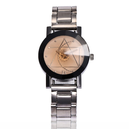 Compass Gear Pointer Quartz Watch