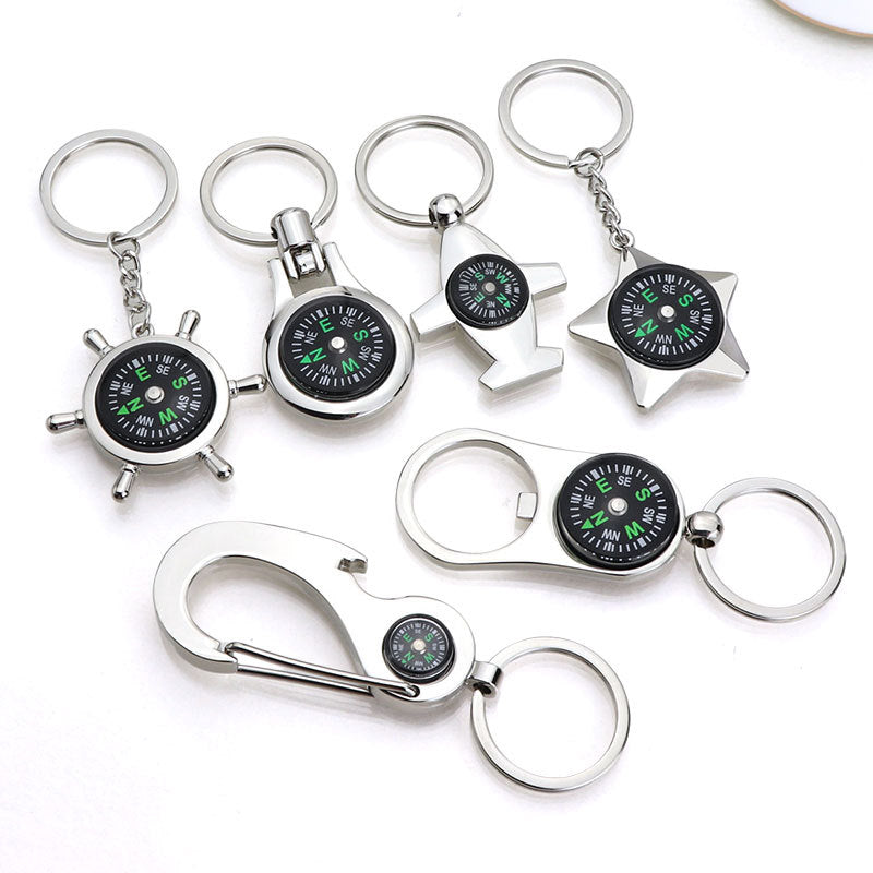 Compass keychain
