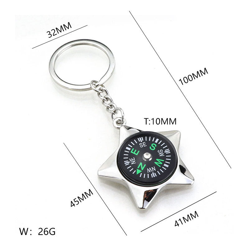 Compass keychain