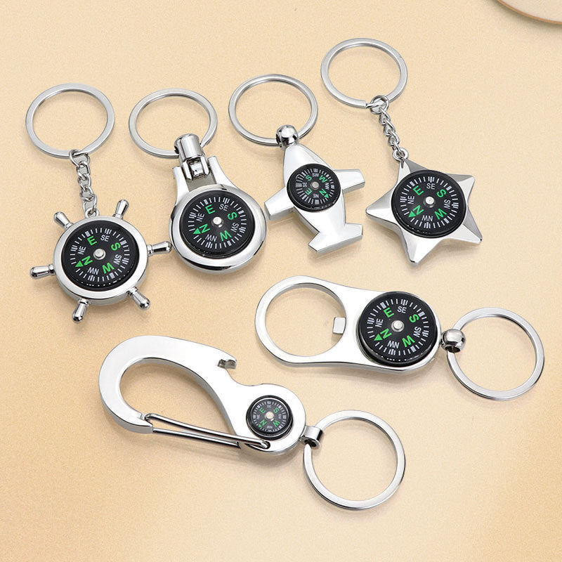 Compass keychain