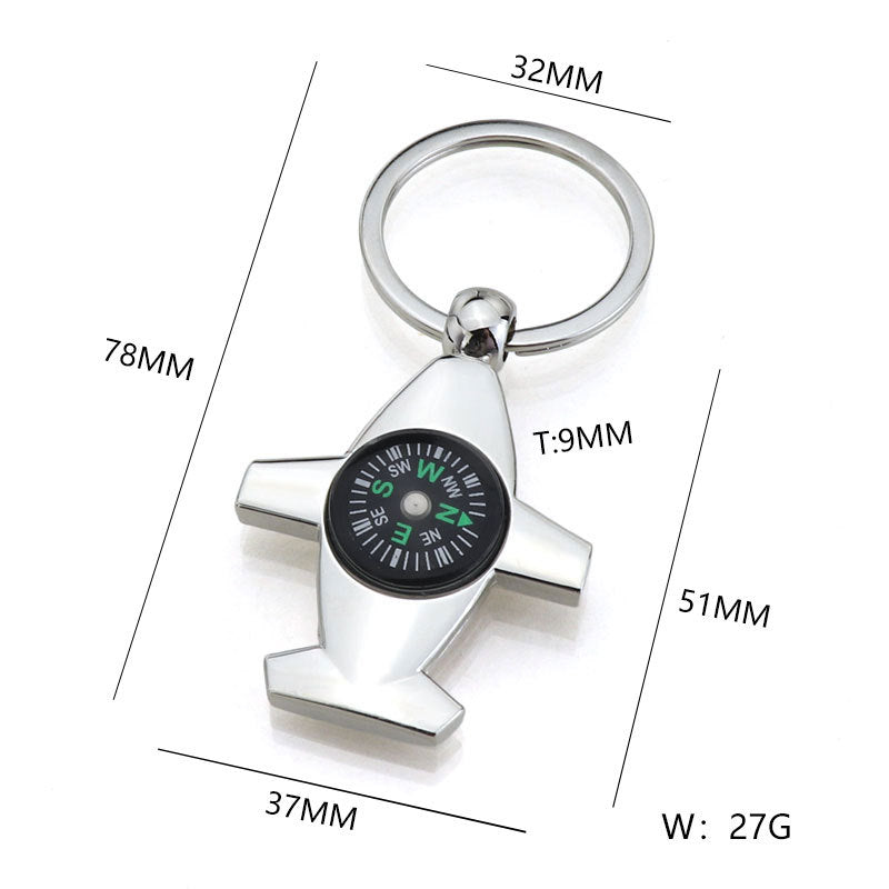 Compass keychain