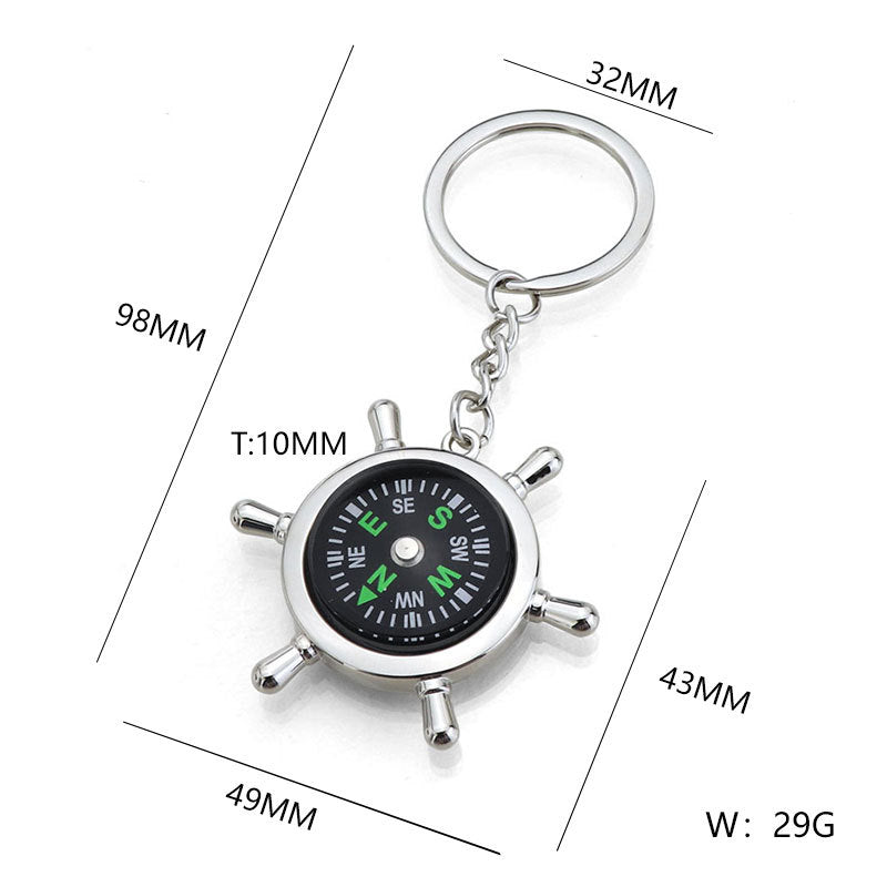 Compass keychain