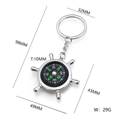 Compass keychain
