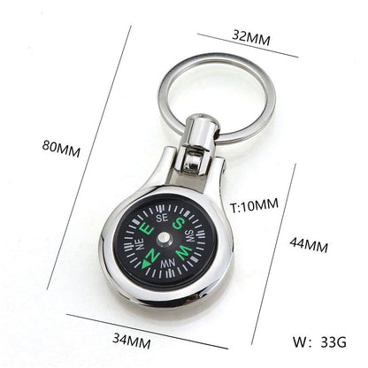 Compass keychain