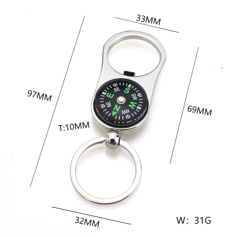 Compass keychain