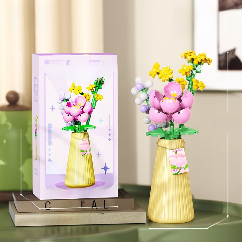 Compatible Building Blocks Bouquet Vase