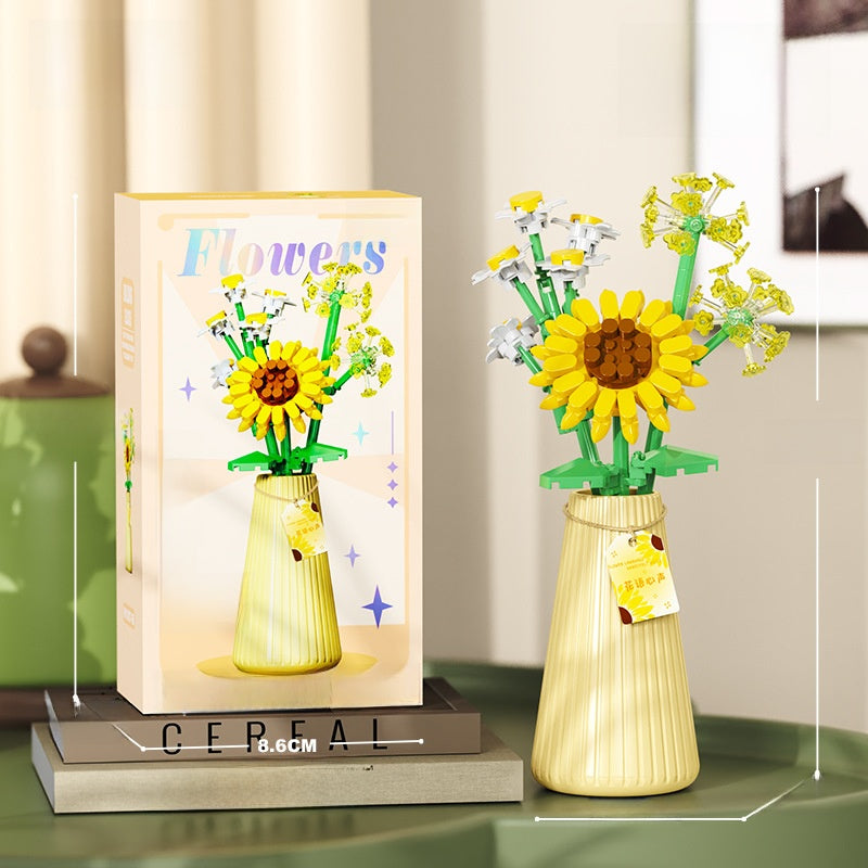 Compatible Building Blocks Bouquet Vase