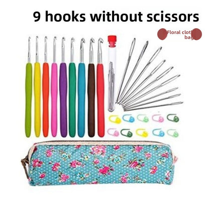 Complete Crochet Hook Set with Soft Grip Handles