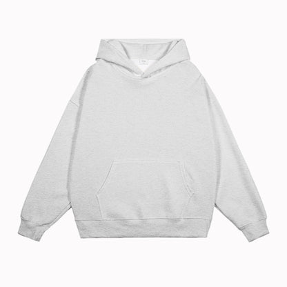 Complimentary solid-color hooded sweatshirt