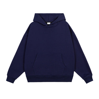 Complimentary solid-color hooded sweatshirt