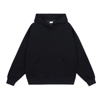Complimentary solid-color hooded sweatshirt
