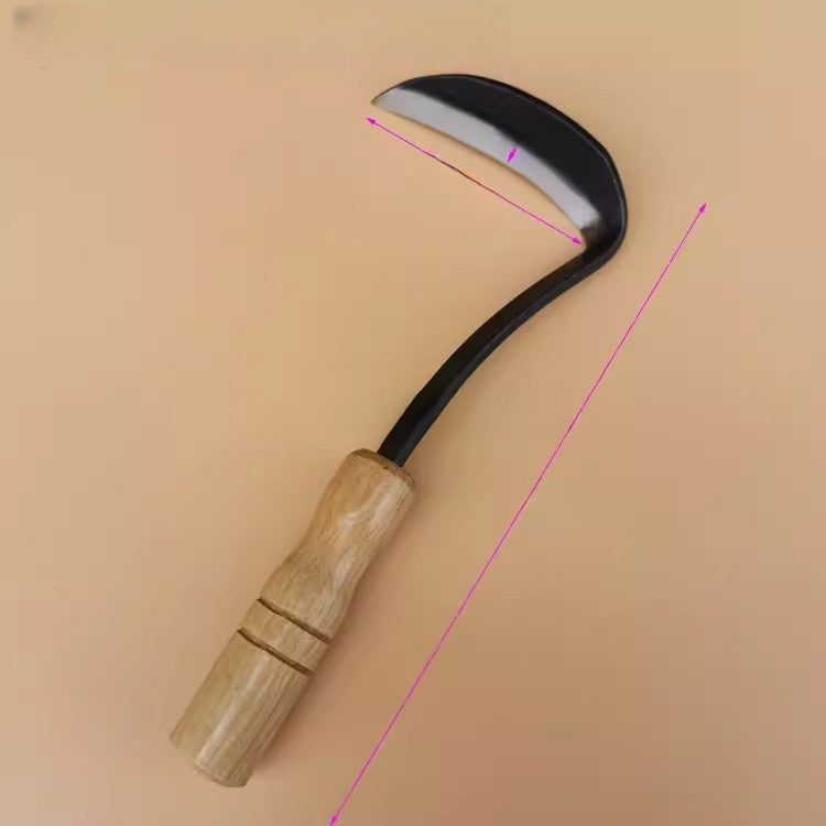 Composite Steel Curved Handle Garden Sickle