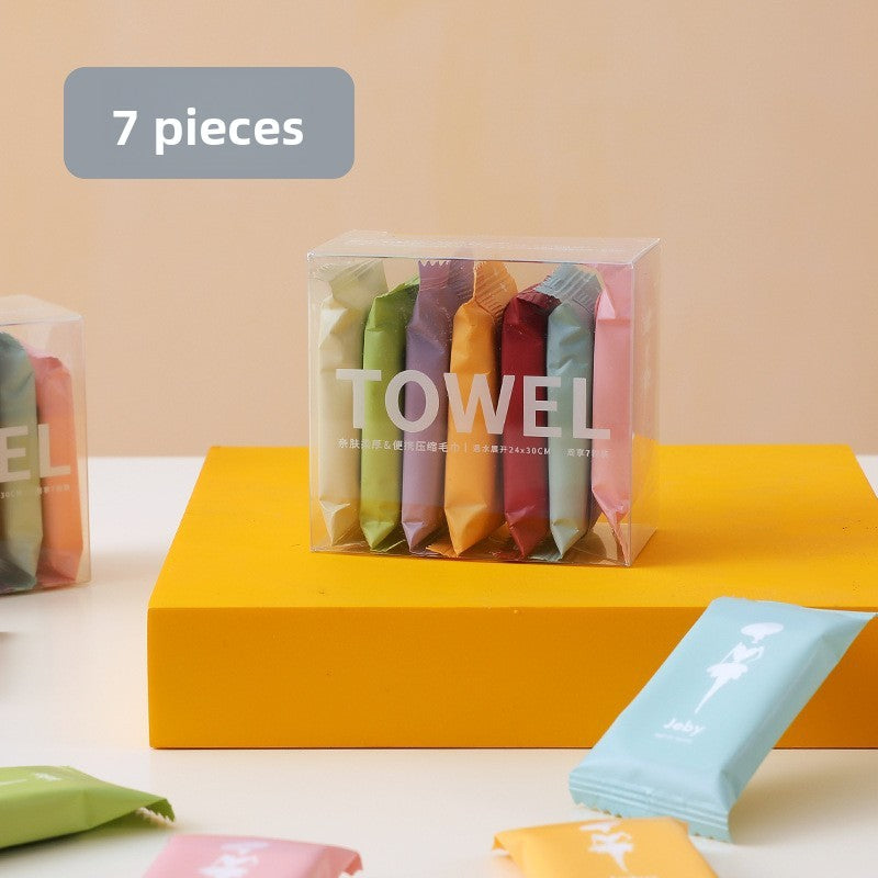 compressed face towel