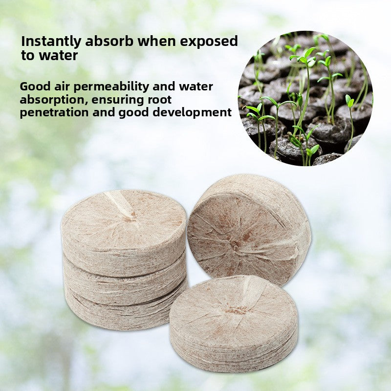 Compressed Plant Seedling Growing Blocks