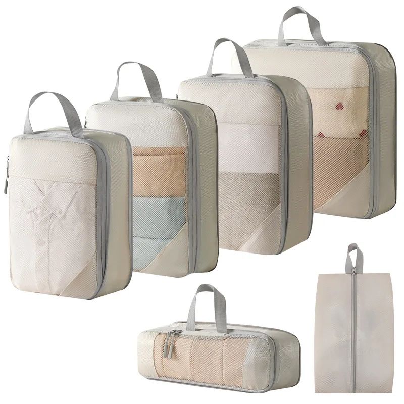 Compression Packing Cubes for Suitcases Travel Accessories E