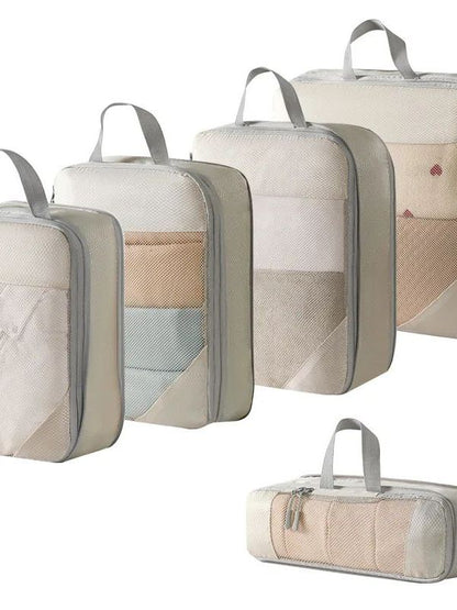 Compression Packing Cubes for Suitcases Travel Accessories E