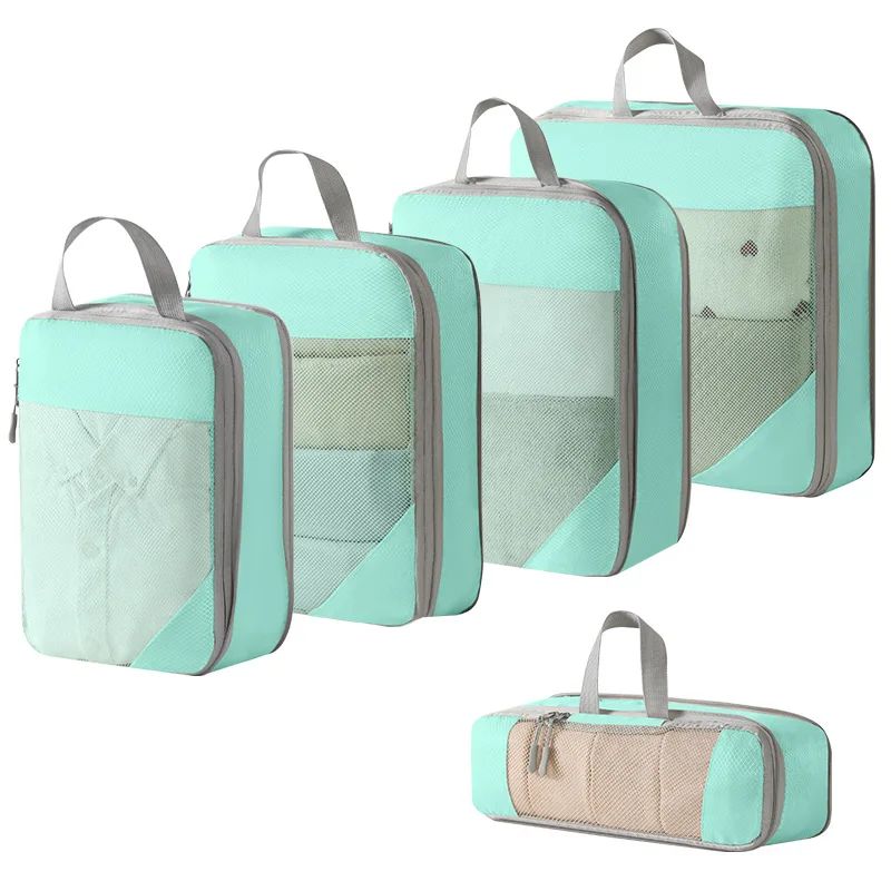 Compression Packing Cubes for Suitcases Travel Accessories E