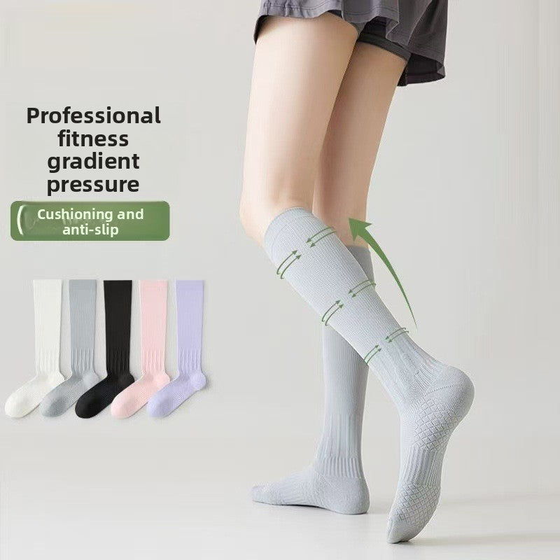 Compression Yoga Socks with Non-Slip Grip
