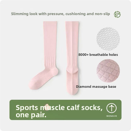 Compression Yoga Socks with Non-Slip Grip