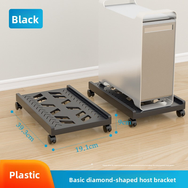 Computer host mobile bracket