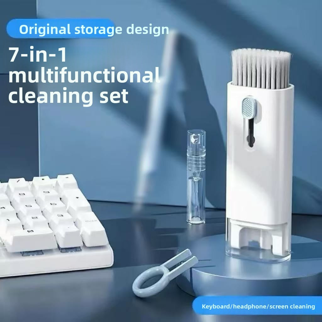 Computer keyboard cleaning brush