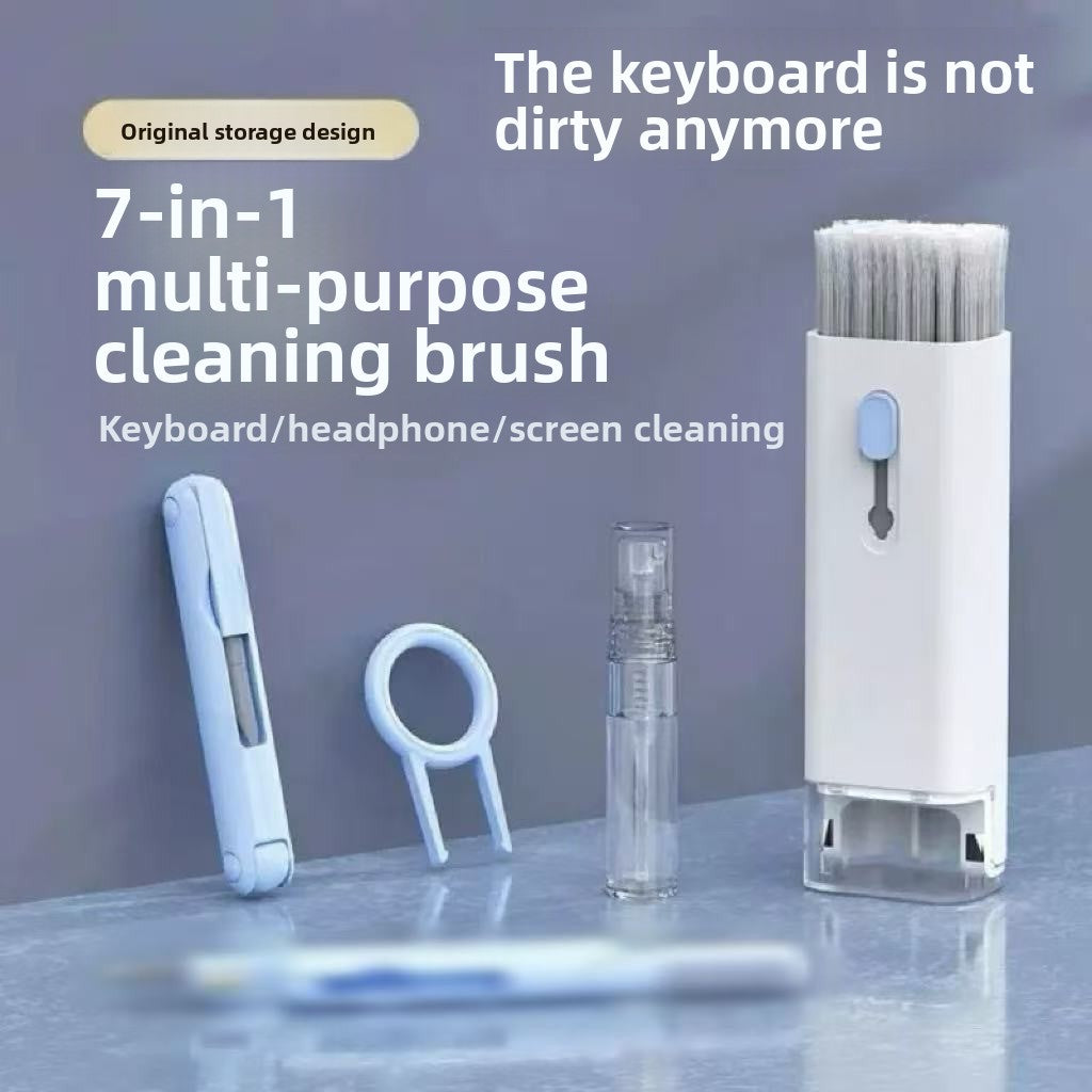 Computer keyboard cleaning brush