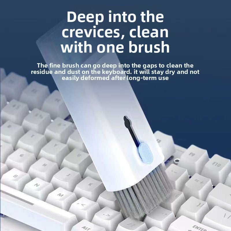 Computer keyboard cleaning brush