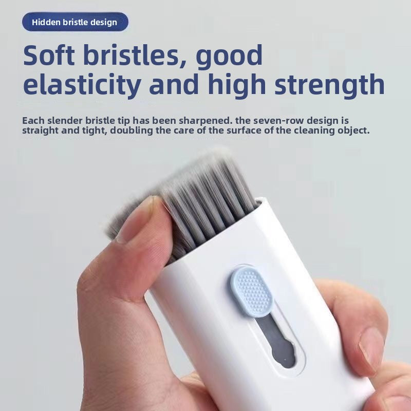Computer keyboard cleaning brush