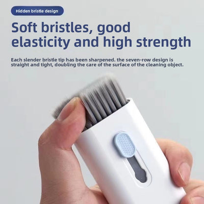 Computer keyboard cleaning brush