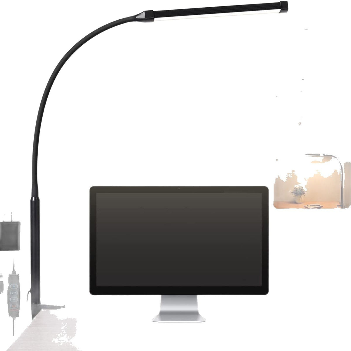 Computer screen eye-protection desk lamp