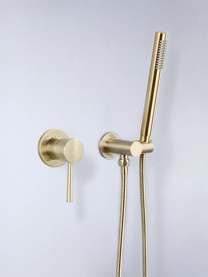 Concealed Wall-Mounted Shower Set with Handheld Showerhead