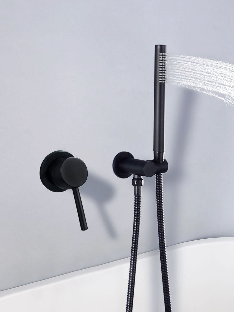 Concealed Wall-Mounted Shower Set with Handheld Showerhead