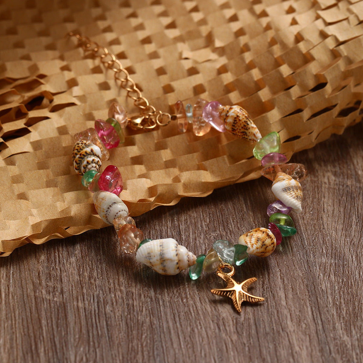 Conch Rice Beads Turquoise Bracelet