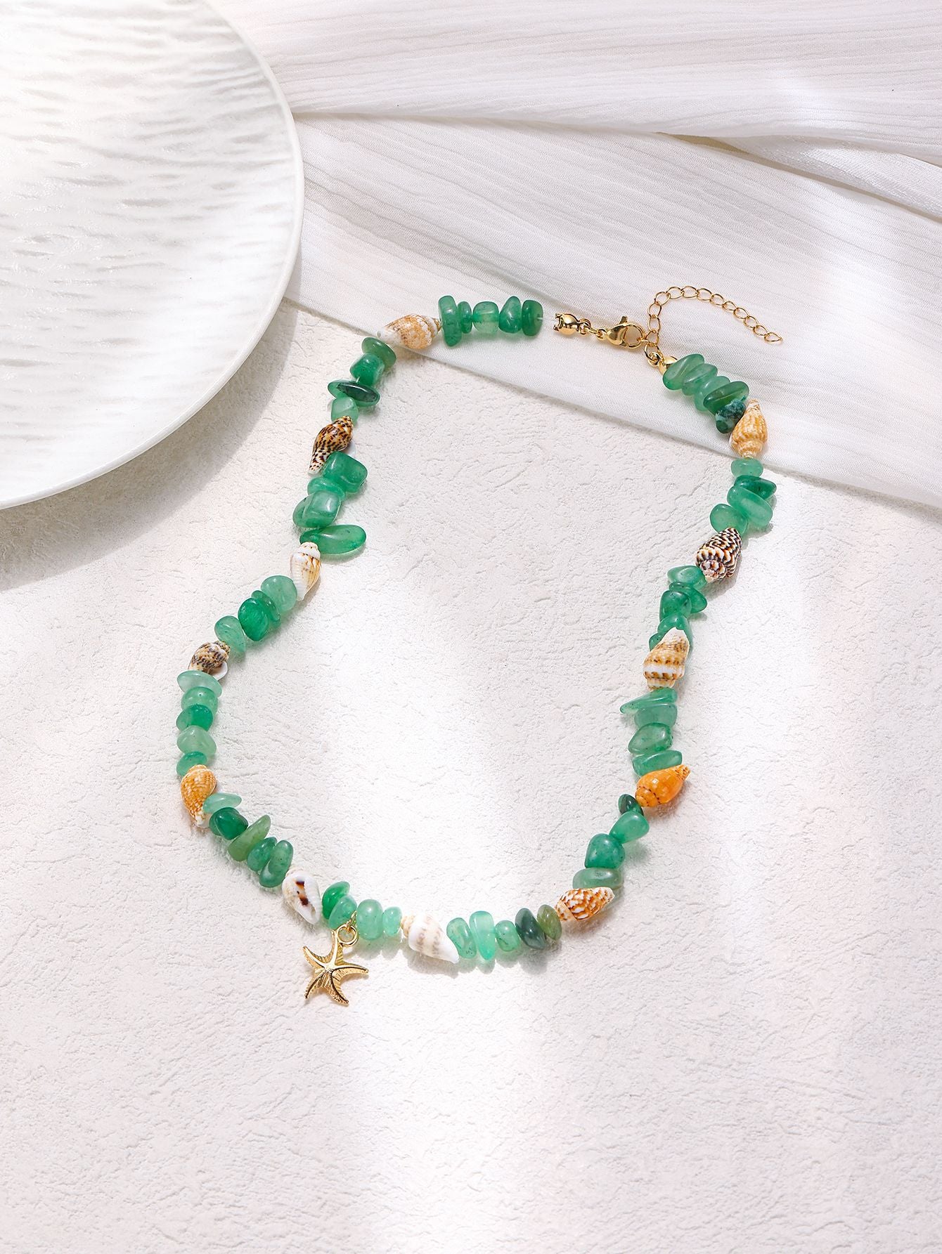 Conch Rice Beads Turquoise Bracelet