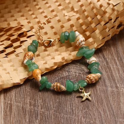 Conch Rice Beads Turquoise Bracelet
