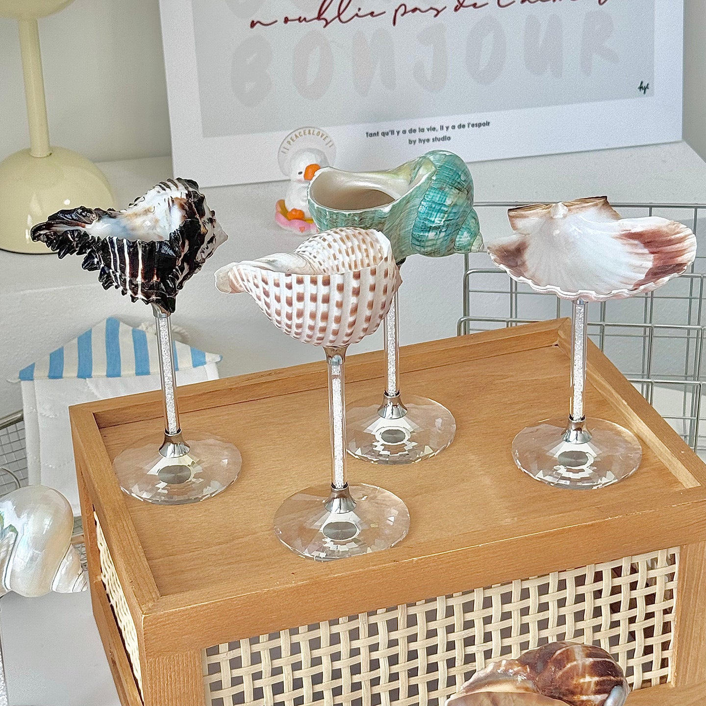 Conch Shell Wine Glass