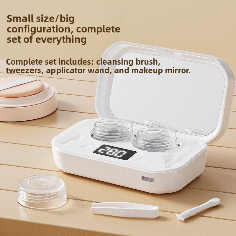 Contact lens cleaning caser