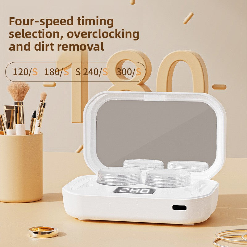 Contact lens cleaning caser