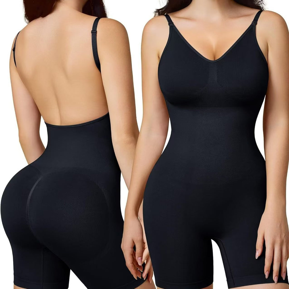 Contoured abdominal toning suit