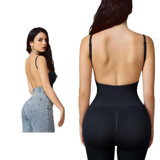 Contoured abdominal toning suit